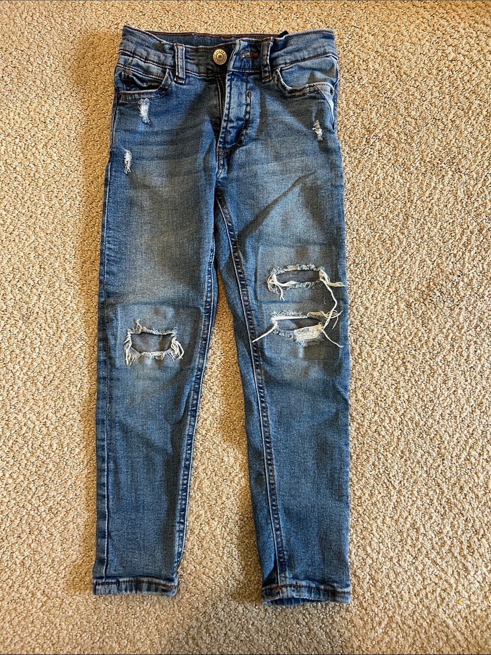Zara Distressed Blue Kids Jeans